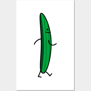 Funny cucumber Posters and Art